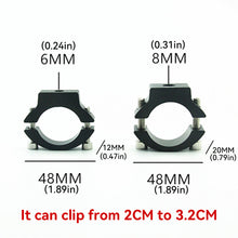 Load image into Gallery viewer, Motorcycle LED Light Brackets Bumper Spotlight Auxiliary Lamp Bracket Head Light Mount Tube Modified Clamp Mount Kit
