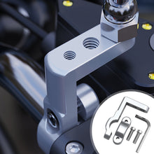 Load image into Gallery viewer, Motorcycle Electric Bicycle Rear View Mirror Bracket Mount Adapter for 22mm Handlebar Holder Clamp M6 M8 M10 Screw Hole CNC
