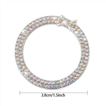 Load image into Gallery viewer, Car Start Ignition Engine Button Ring Bowknot Ignition Ring Rhinestone Design Car Ignition Button Decoration Ring
