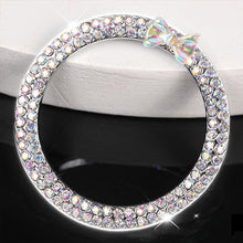 Load image into Gallery viewer, Car Start Ignition Engine Button Ring Bowknot Ignition Ring Rhinestone Design Car Ignition Button Decoration Ring
