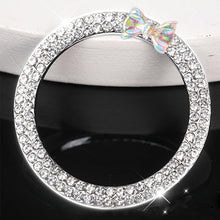 Load image into Gallery viewer, Car Start Ignition Engine Button Ring Bowknot Ignition Ring Rhinestone Design Car Ignition Button Decoration Ring
