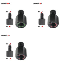 Load image into Gallery viewer, Motorcycle Mirror Adapter M10 M8 10MM 8MM Rearview Mirrors Adapters Conversion Bolt Screws Clockwise Anti-clock Right Left Thread
