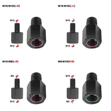Load image into Gallery viewer, Motorcycle Mirror Adapter M10 M8 10MM 8MM Rearview Mirrors Adapters Conversion Bolt Screws Clockwise Anti-clock Right Left Thread
