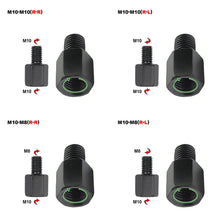 Load image into Gallery viewer, Motorcycle Mirror Adapter M10 M8 10MM 8MM Rearview Mirrors Adapters Conversion Bolt Screws Clockwise Anti-clock Right Left Thread
