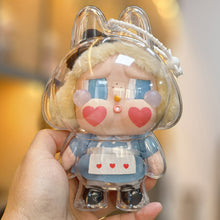 Load image into Gallery viewer, 1PC Protective Acrylic Storage Case For Plush Dolls Display Bag for Crybaby No Doll Transparent Portable Cable Organizer Box Storage Case
