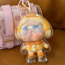 Load image into Gallery viewer, 1PC Protective Acrylic Storage Case For Plush Dolls Display Bag for Crybaby No Doll Transparent Portable Cable Organizer Box Storage Case
