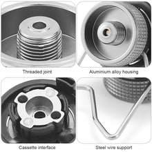 Load image into Gallery viewer, 1PC Cassette Stove Gas Tank Adapter With Support Anti-Rolling Anti-Leakage Self-Locking Device Outdoor Camping Stove Accessories
