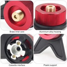 Load image into Gallery viewer, 1PC Multi-Functional Outdoor Gas Tank Support Adapter With Anti-Leakage Self-Locking Device Camping Accessories
