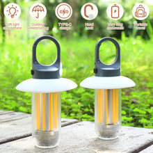 Load image into Gallery viewer, Outdoor Dual Light Flashlight Multi-Functional Camping Atmosphere Light With Hook Type-C Charging
