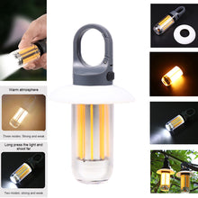 Load image into Gallery viewer, Outdoor Dual Light Flashlight Multi-Functional Camping Atmosphere Light With Hook Type-C Charging
