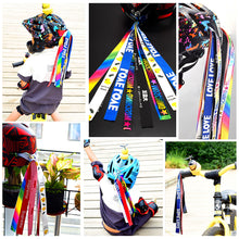 Load image into Gallery viewer, 1PC Children's Helmet Decorative Streamers Creative Dreadlocks DIY Accessories Bicycle Balance Bike Handlebar Streamers
