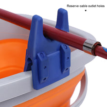 Load image into Gallery viewer, 1 Pair Portable Raft Fishing Bracket Clamp Silicone Bucket Fishing Rod Holder Undamaged Line Fishing Accessories
