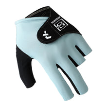 Load image into Gallery viewer, 1PC Professional Half Finger Billiard Gloves For Left Hand Breathable Wear Resistant Ice Silk Gloves With Non-Slip Gasket Self-Adhesive Cloth Fixed
