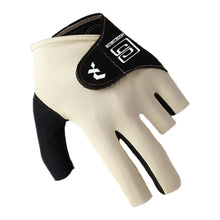 Load image into Gallery viewer, 1PC Professional Half Finger Billiard Gloves For Left Hand Breathable Wear Resistant Ice Silk Gloves With Non-Slip Gasket Self-Adhesive Cloth Fixed
