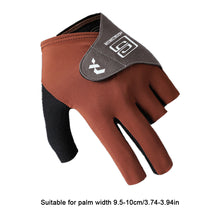 Load image into Gallery viewer, 1PC Professional Half Finger Billiard Gloves For Left Hand Breathable Wear Resistant Ice Silk Gloves With Non-Slip Gasket Self-Adhesive Cloth Fixed
