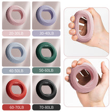 Load image into Gallery viewer, Silicone Hand Gripper Double Strength Comfortable Durable Hand Strength Rehabilitation Training Stress Relieving Grip Ring
