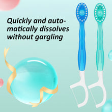 Load image into Gallery viewer, 10pcs/box Mini Disposable Bursting Bead Toothbrush Multifunctional Portable Oral Cleaning No Mouthwash Dental Floss Toothbrush

