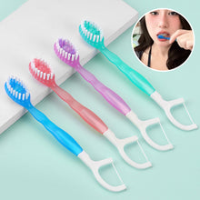 Load image into Gallery viewer, 10pcs/box Mini Disposable Bursting Bead Toothbrush Multifunctional Portable Oral Cleaning No Mouthwash Dental Floss Toothbrush
