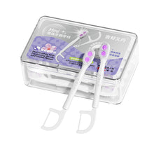 Load image into Gallery viewer, 20pcs/box Mini Disposable Double Bursting Bead Toothbrush Portable Multifunctional Oral Cleaning Double Dental Floss Toothbrush
