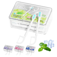 Load image into Gallery viewer, 20pcs/box Mini Disposable Double Bursting Bead Toothbrush Portable Multifunctional Oral Cleaning Double Dental Floss Toothbrush
