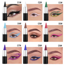 Load image into Gallery viewer, Multicolor Smooth Matte Eyeliner Waterproof Sweatproof Long-lasting Multifunctional Eyeliner Eyeshadow Eye Makeup Cosmetics
