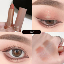 Load image into Gallery viewer, Double-sided Two-tone Eyeshadow Stick Portable Matte Pearlescent Eyeshadow Highlight Long-lasting Eye Makeup Cosmetics
