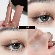 Load image into Gallery viewer, Double-sided Two-tone Eyeshadow Stick Portable Matte Pearlescent Eyeshadow Highlight Long-lasting Eye Makeup Cosmetics
