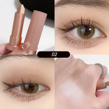 Load image into Gallery viewer, Double-sided Two-tone Eyeshadow Stick Portable Matte Pearlescent Eyeshadow Highlight Long-lasting Eye Makeup Cosmetics
