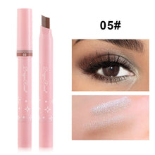 Load image into Gallery viewer, Two-tone Eyeshadow Pen Portable Matte Pearlescent Eyeshadow Stick Lying Silkworm Pen Multicolor Long-lasting Eye Makeup Cosmetics
