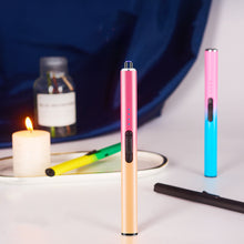 Load image into Gallery viewer, Portable USB Charging Pulse Igniter Kitchen Electronic Lighter Safe No Open Flame Safety Lock Outdoor Windproof Stovetop Candle
