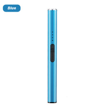 Load image into Gallery viewer, Portable USB Charging Pulse Igniter Kitchen Electronic Lighter Safe No Open Flame Safety Lock Outdoor Windproof Stovetop Candle
