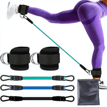 Load image into Gallery viewer, Elastic Ankle Resistance Bands Ankle Strap Hip Leg Strength Pull Rope Fitness Training Home Yoga Pilate Crossfit Workout Gym Equipment
