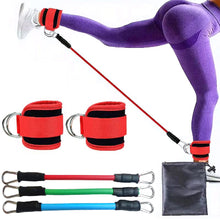 Load image into Gallery viewer, Elastic Ankle Resistance Bands Ankle Strap Hip Leg Strength Pull Rope Fitness Training Home Yoga Pilate Crossfit Workout Gym Equipment
