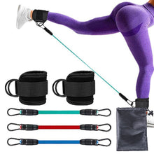 Load image into Gallery viewer, Elastic Ankle Resistance Bands Ankle Strap Hip Leg Strength Pull Rope Fitness Training Home Yoga Pilate Crossfit Workout Gym Equipment
