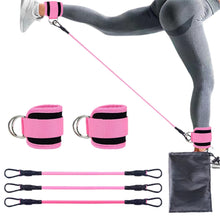 Load image into Gallery viewer, Elastic Ankle Resistance Bands Ankle Strap Hip Leg Strength Pull Rope Fitness Training Home Yoga Pilate Crossfit Workout Gym Equipment
