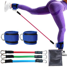 Load image into Gallery viewer, Elastic Ankle Resistance Bands Ankle Strap Hip Leg Strength Pull Rope Fitness Training Home Yoga Pilate Crossfit Workout Gym Equipment

