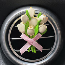 Load image into Gallery viewer, Car Outlet Vent Perfume Clips Conditioning Aromatherapy Freshener with Cute Tulip Flower Design
