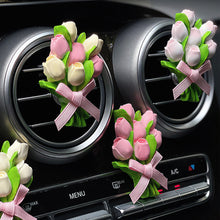 Load image into Gallery viewer, Car Outlet Vent Perfume Clips Conditioning Aromatherapy Freshener with Cute Tulip Flower Design
