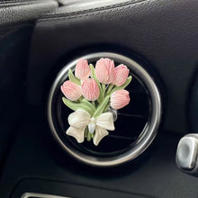 Load image into Gallery viewer, Car Perfume Clip Flower Tulip Air Outlet Car Air Freshener Peach Blossom Aroma Diffuser Car Decoration Accessories Fresh Air
