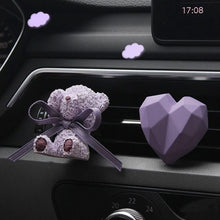 Load image into Gallery viewer, Cute Purple Bear Car Perfume Clip Outlet Aromatherapy Freshener Diffuser Fragrance Ornament Auto Interior Accessories
