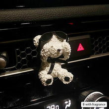 Load image into Gallery viewer, Car Air Freshener Holder Bowknot Bear Shape Gypsum Fragrant Stone Auto Air Outlet Freshener Perfume Clip for Car
