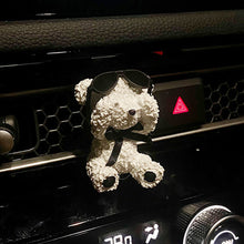Load image into Gallery viewer, Car Air Freshener Holder Bowknot Bear Shape Gypsum Fragrant Stone Auto Air Outlet Freshener Perfume Clip for Car
