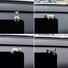 Load image into Gallery viewer, Car Interior Center Console Navigator Screen Sleeping Cat Decoration For Computer Display Lying Cat Animal Sculpture
