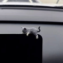 Load image into Gallery viewer, Car Interior Center Console Navigator Screen Sleeping Cat Decoration For Computer Display Lying Cat Animal Sculpture
