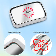 Load image into Gallery viewer, 2Pcs Car Rearview Mirror Square Shape for Back Passenger HD Glass Wide Angle Convex Mirror Adjustable Car Blind Spot Rear View Mirror
