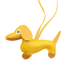 Load image into Gallery viewer, Car Ornament Dachshund Dog Keychain Fashion PU Dog Keychains For Women Bag Pendant Jewelry Trinket Key Ring Key Holder Gift
