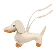 Load image into Gallery viewer, Car Ornament Dachshund Dog Keychain Fashion PU Dog Keychains For Women Bag Pendant Jewelry Trinket Key Ring Key Holder Gift
