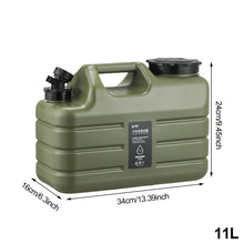 Load image into Gallery viewer, 11L-12L Outdoor Camping Water Bucket Large Capacity Portable Camp Water Bag with Detachable Faucet No Leakage for Fishing Picnic Hiking
