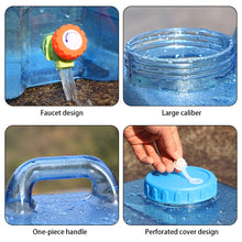 Load image into Gallery viewer, 3-7.5L Transparent Water Bucket Large Capacity Portable Camp Water Bag with Detachable Faucet No Leakage for Outdoor Camping Fishing Picnic Hiking
