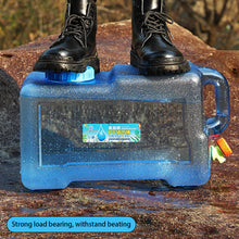 Load image into Gallery viewer, 3-7.5L Transparent Water Bucket Large Capacity Portable Camp Water Bag with Detachable Faucet No Leakage for Outdoor Camping Fishing Picnic Hiking
